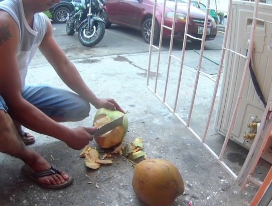 ekvádor otvaranie kokos